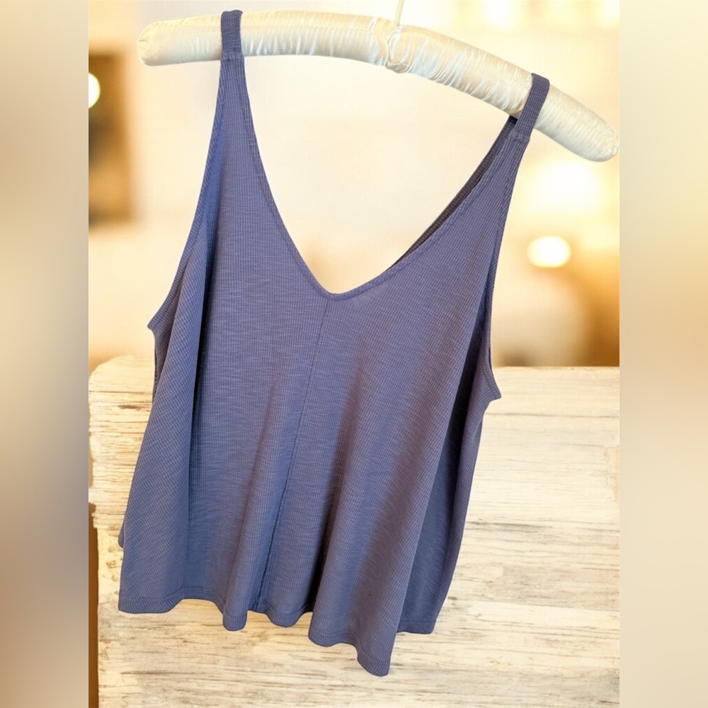 Free People Top Pajama Intimately Free People Lavender Ribbed Swing Tank Sz S